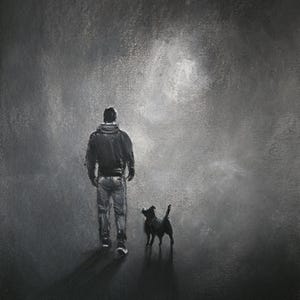 The way we were. Original signed art by Andrew McAdam. Unframed, size A3, 42cm by 29.7cm.
