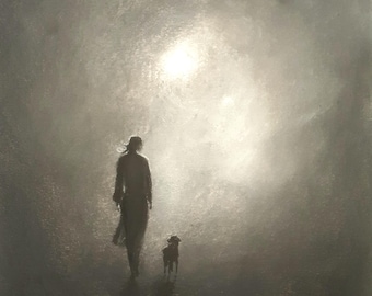 Here together. High quality fine art print of an original work by Andrew McAdam. Unframed, size A3.