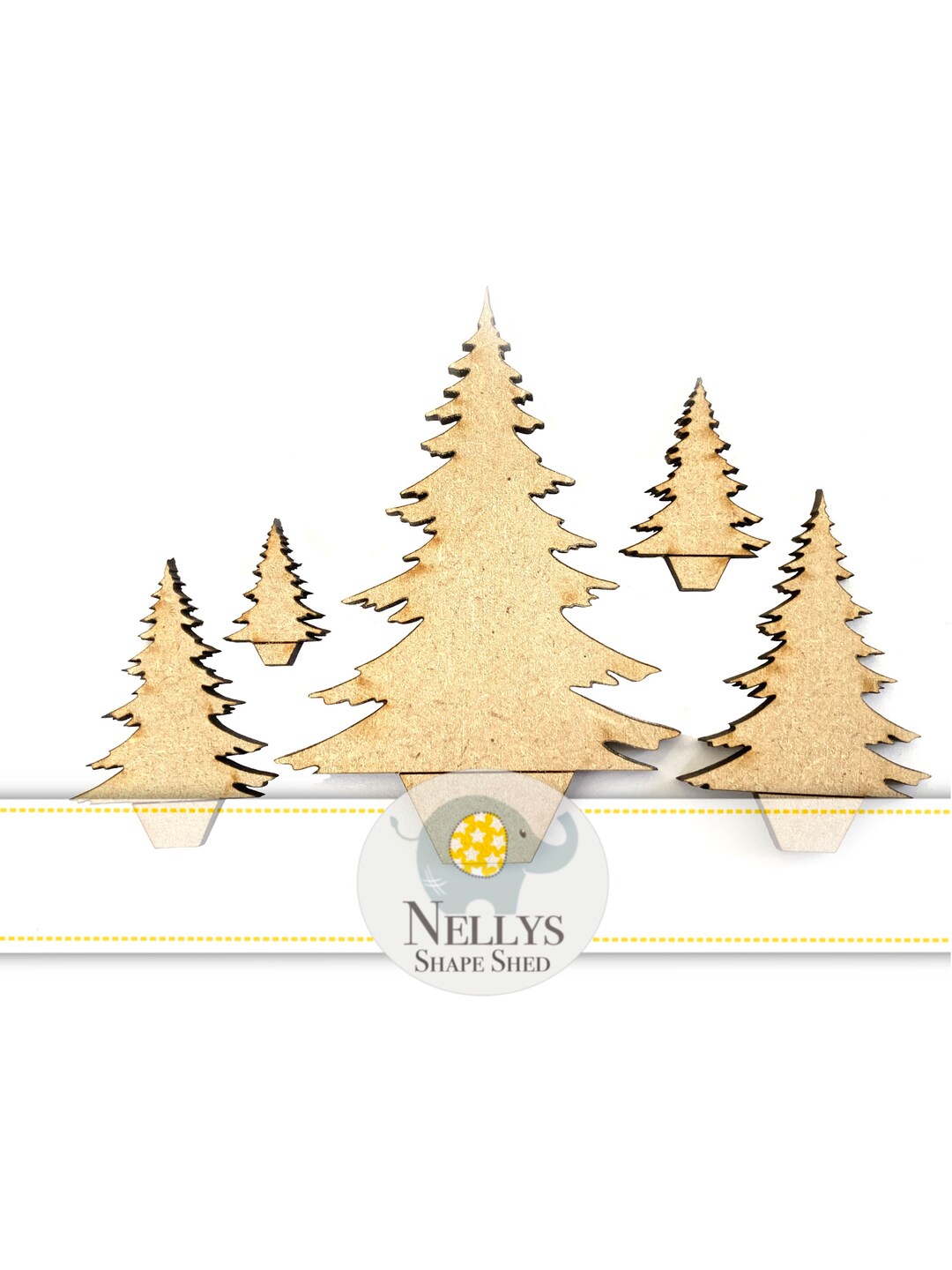 Christmas Tree Shape potted Christmas Tree MDF Shapes Craft Etsy UK