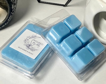 Fondant pour cire de soja à double coque d'agave et de cacao - Parfum puissant, parfum d'intérieur longue tenue, coulé à la main