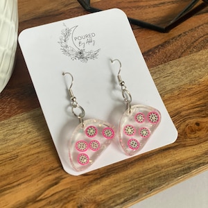 Pendientes de fruta de dragón // Pendientes de frutas, Pendientes de comida, Pendientes kawaii lindos, Pendientes divertidos y extravagantes, Joyas hechas a mano, Pendientes de frutas funky