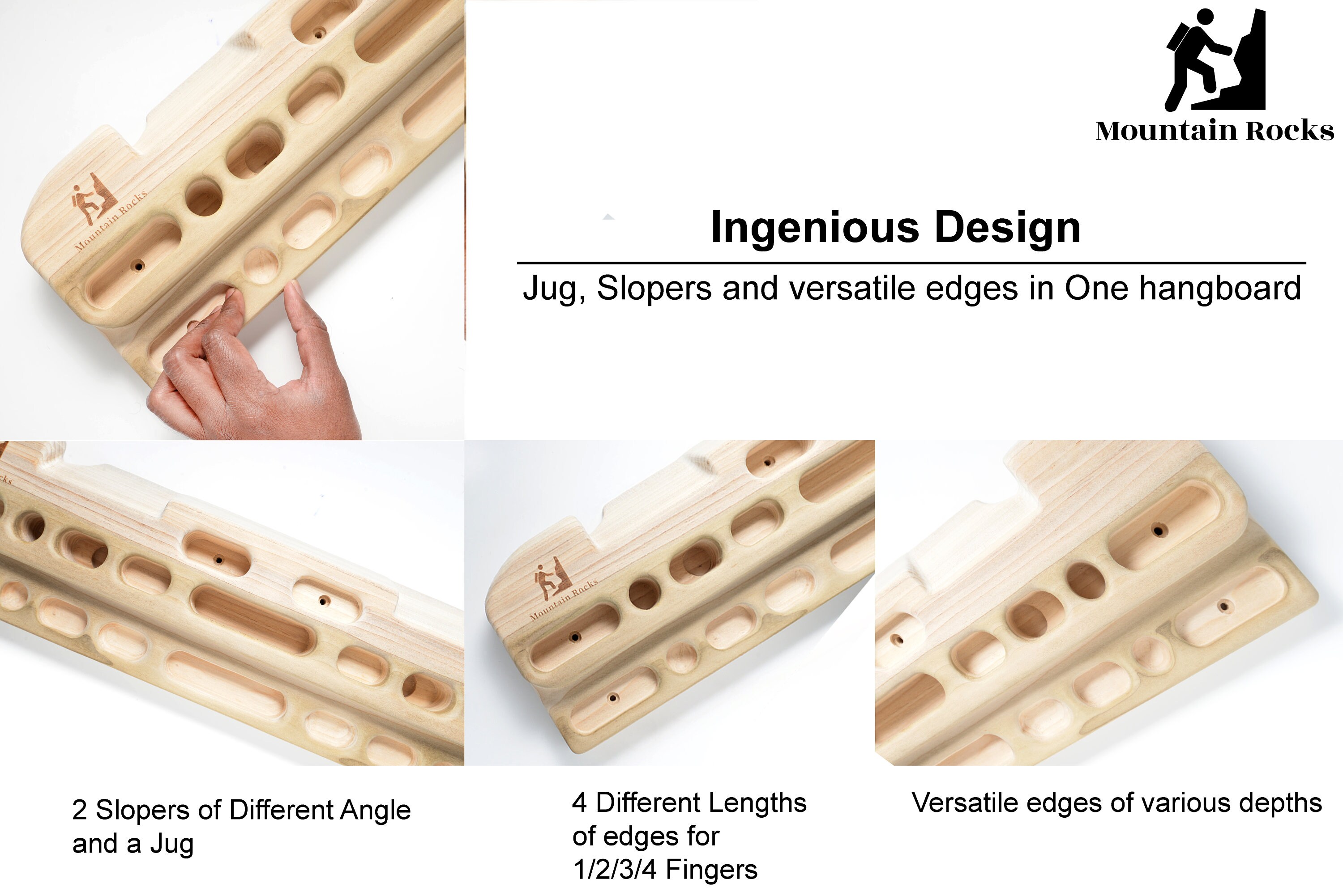 Fitness & Exercise Toys & Games Mountain Rocks AU Wood 32mm gymnastic