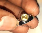 Citrine Ring, Handmade Ring, Gemstone Ring, Statement Ring, Boho Ring, 925 Silver Ring, Citrine Jewelry, Women Ring, Dainty Ring, Gift Ring