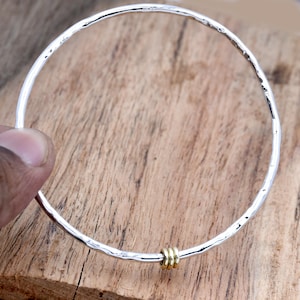 925 Sterling Silver Bangle, 925 Sterling Silver Bangle 3 mm Wide Tube Bangle Round Bangle Solid Stacking Bracelet Women Jewelry Gift for Her