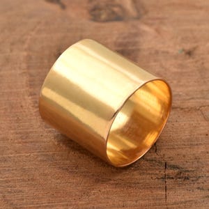 22 MM Wide Band Ring, 925 Silver band, wide ring, Wide band ring, Plain silver ring, 18k Gold Vermeil Ring, Huge Ring, Thumb Ring