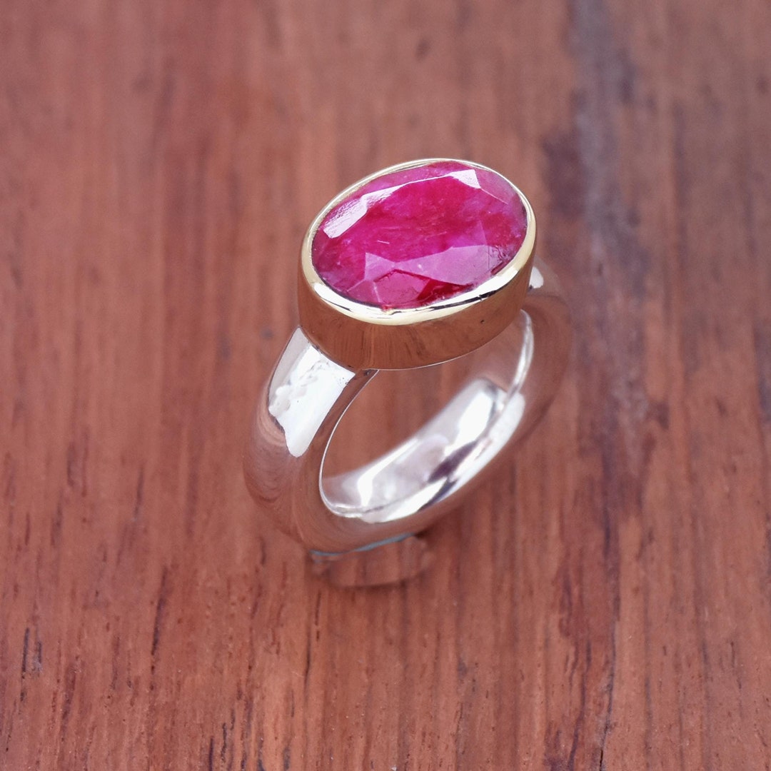 Ruby　inomata リング① Ruby inomata リング① Natural Vivid Red Ruby Ring, 0.69 Ct