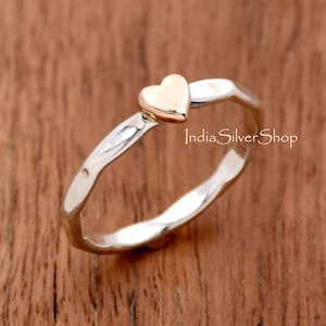Sterling Silver Heart Ring Handmade ring Lover Ring, Boho Ring, Statement Ring, Brass Heart Ring Anniversary Ring, Purpose Ring Gift For Her
