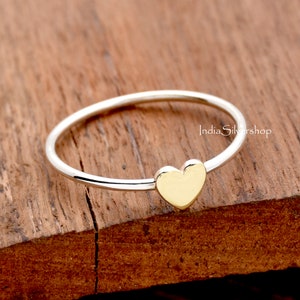 Sterling Silver Heart Ring Handmade ring Lover Ring, Boho Ring, Statement Ring, Brass Heart Ring Anniversary Ring, Purpose Ring Gift For Her
