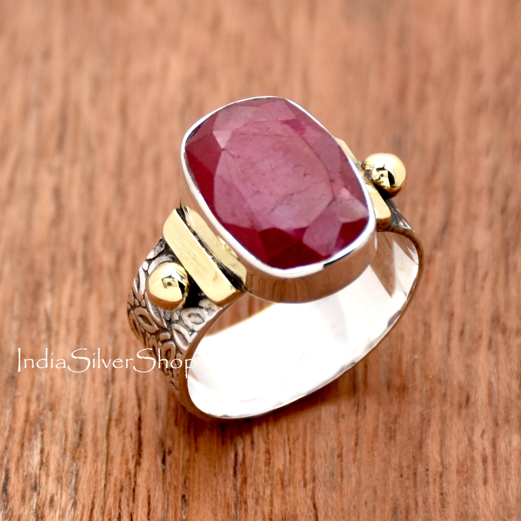 Ruby flower and pearl ring | Ruby ring designs, Womens jewelry rings, Gold  rings fashion