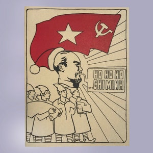 Cartão de Natal Ho Ho Ho ...Chi Minh