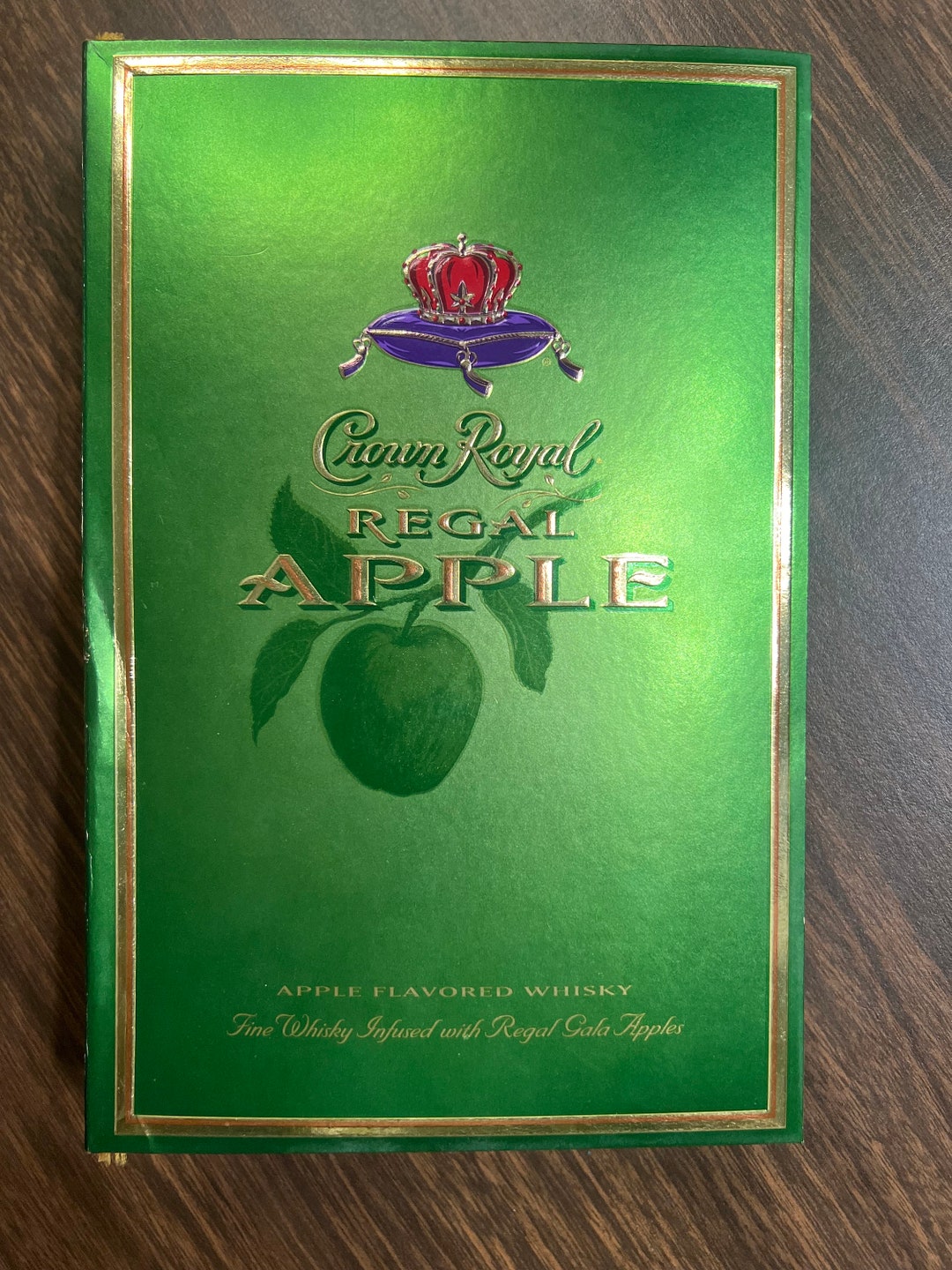Blank Crown Royal Green Apple Junk Journal With Back Pocket Filled With