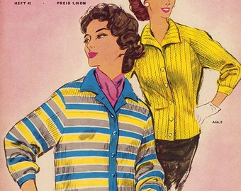 Handarbeits Zeitung - Aus Garn und Wolle - 1960 - mit Schnittbogen