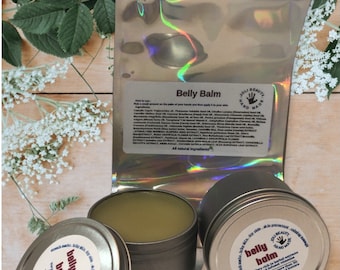 Organic Belly Balm | Pregnancy Gift | Stretch Mark | New Mother Gift , 4 oz