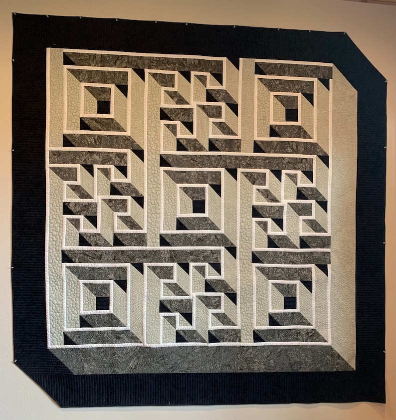 Labyrinth Walk Quilt Pattern Signed by the Guilty Quilter Etsy