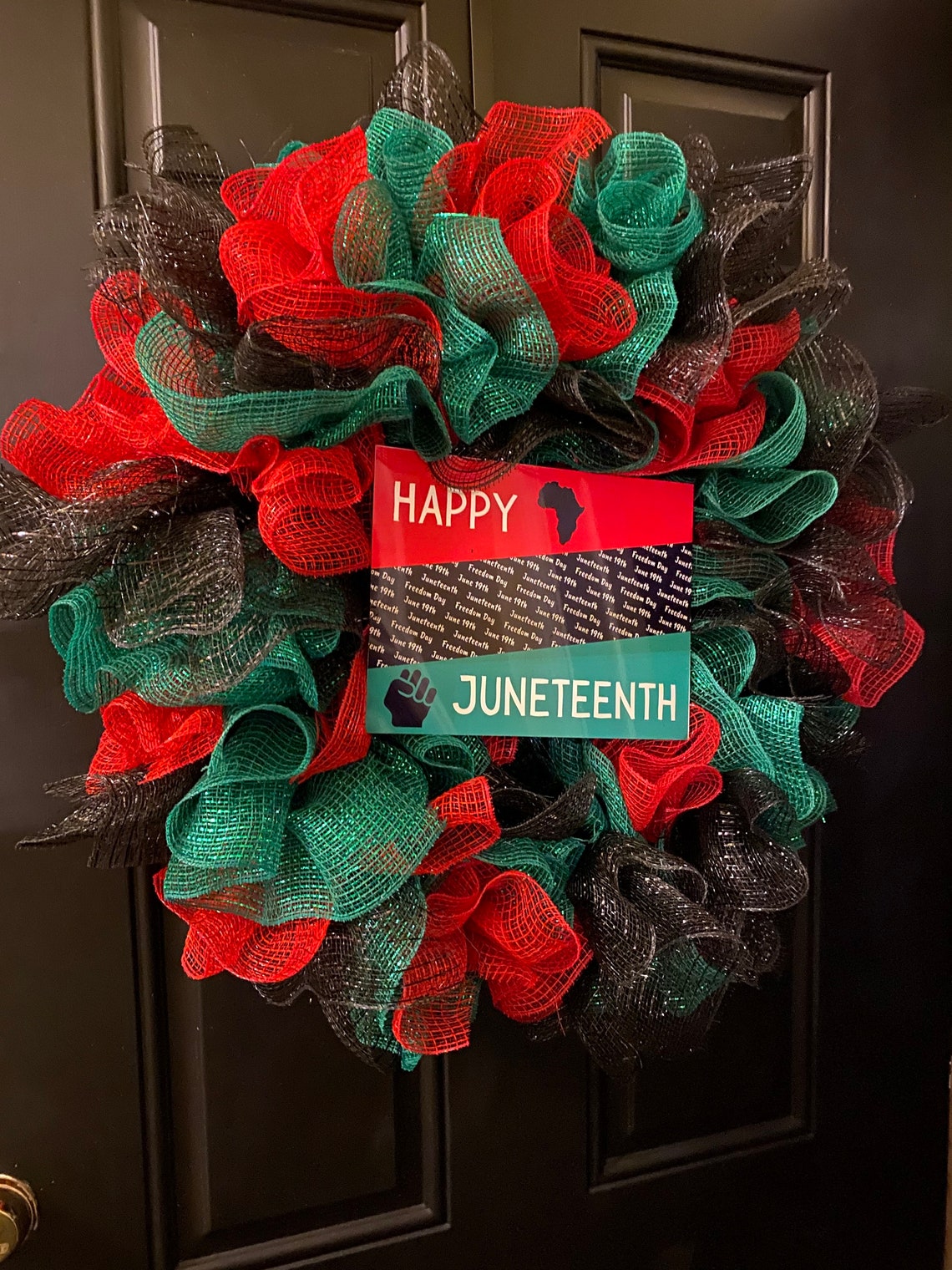 Juneteenth Wreath Front Door Wreath Home Decor African | Etsy