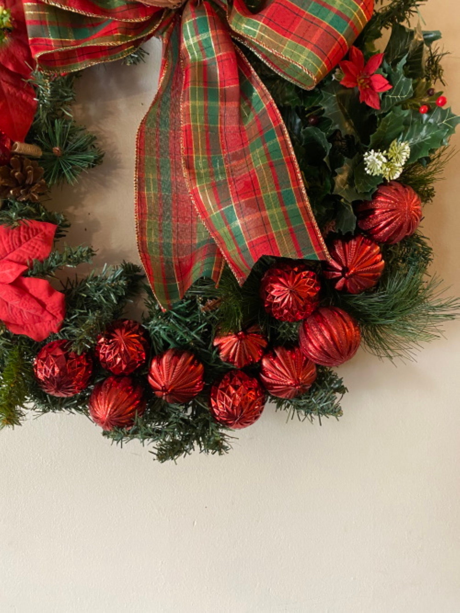 Christmas Wreath Fireplace Wreath Front Door Wreath Holiday | Etsy