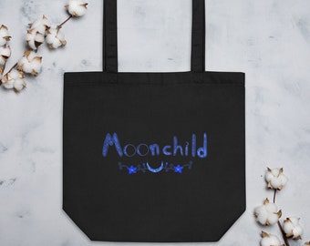 Moonchild - Zwarte Eco Tote Bag
