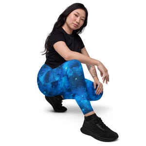 Blue Sky - Crossover leggings with pockets