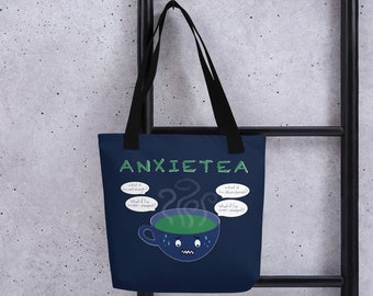 Anxietea - Navy Tote bag