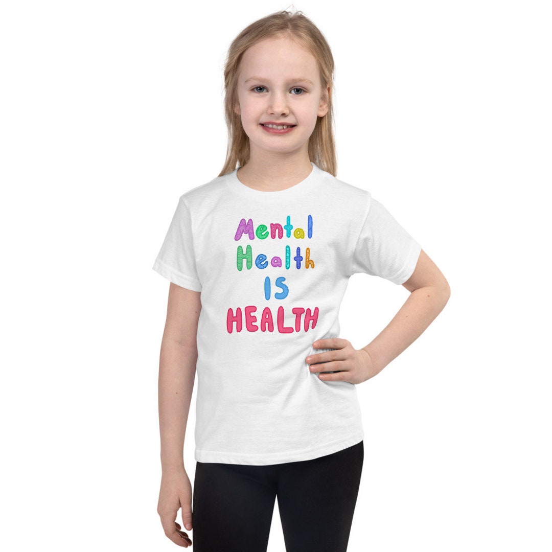 mental-health-is-health-short-sleeve-kids-t-shirt-etsy
