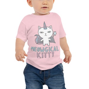 Cotton Candy Meowgical Kittycorn - Baby Jersey Short Sleeve Tee