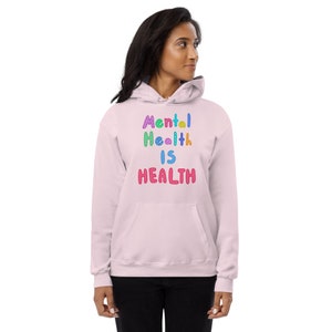 Mental Health IS HEALTH - Unisex fleece hoodie