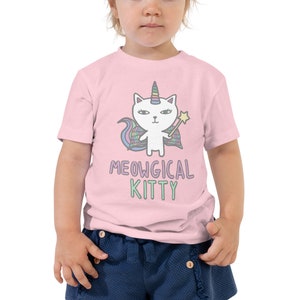 Rainbow Meowgical Kittycorn - Toddler Short Sleeve Tee