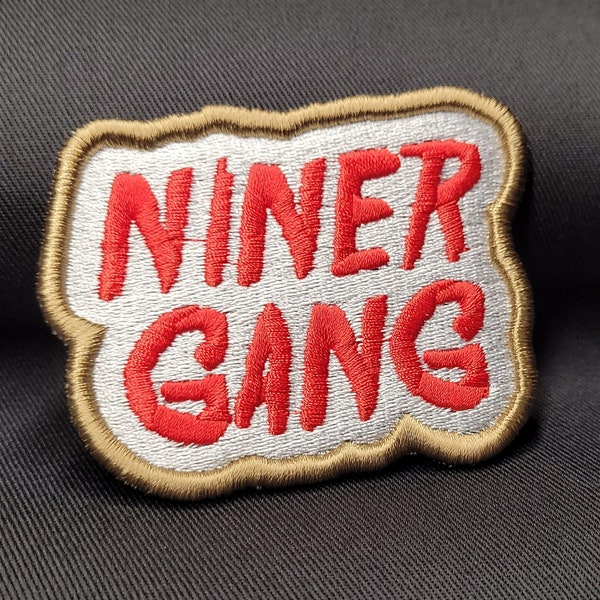 Bang Bang Niner Gang THE PATCH - Iron On (3" x 2.375" Overall Size) Get your Bay Area right here.