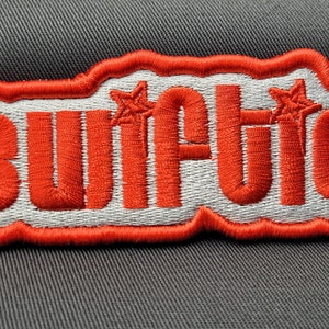 Handmade &quot;Swiftie&quot; Embroidered Patch - Kansas City Chiefs Inspired