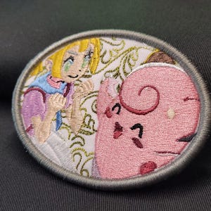 Lillie’s Clefairy Patch – Journey Together Chase Card 2.875–3.75 True Work of Art Iron On Fully Embroidered Patch - Stitch Em&#39; All!