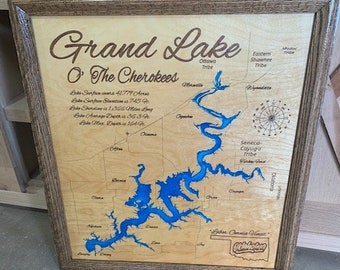 Grand Lake Map | Etsy