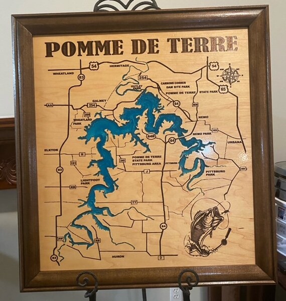 Pomme de terre lake map