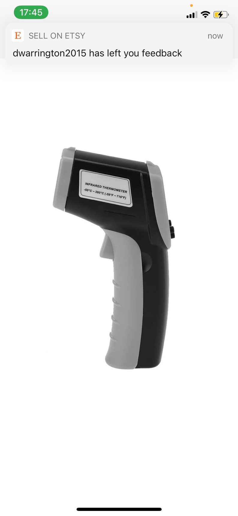 Handheld Non-Contact Digital IR Temperature Gun Infrared Laser Point Thermometer. Perfect for Candles making image 6