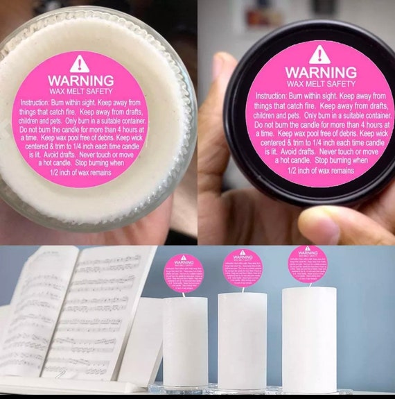 Candle Safety Labels