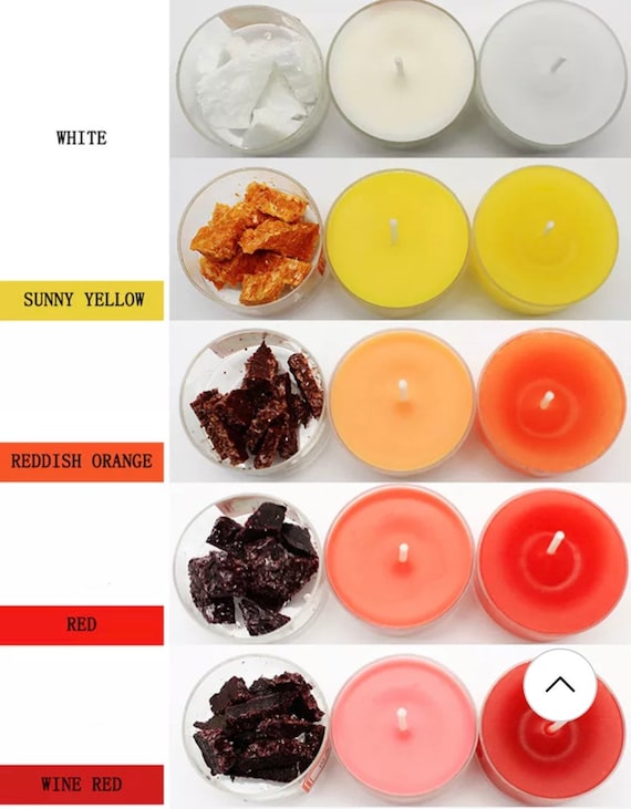 Handmade Candle Dye DIY Vegetable Candle Dye Chips Safe Natural Scented  Candle Making Dye Block for Beeswax Jelly Wax 