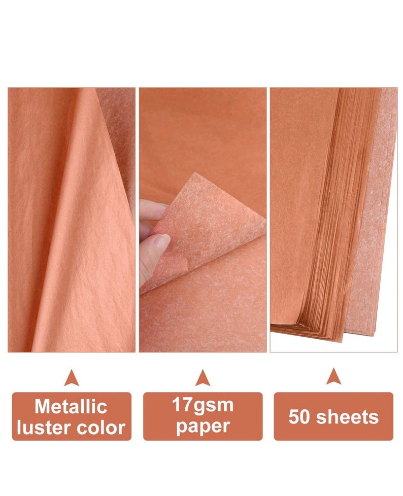 Tissue Paper Sheets Gift Tissue Paper Wrapping Paper Metal Etsy