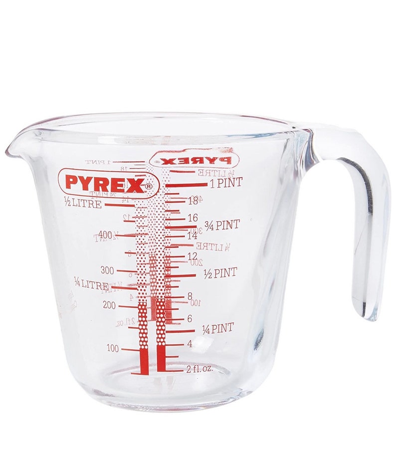 2 sizes available 263B000 . Pyrex Measure Jug