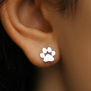 Puppy paw hotsell earrings