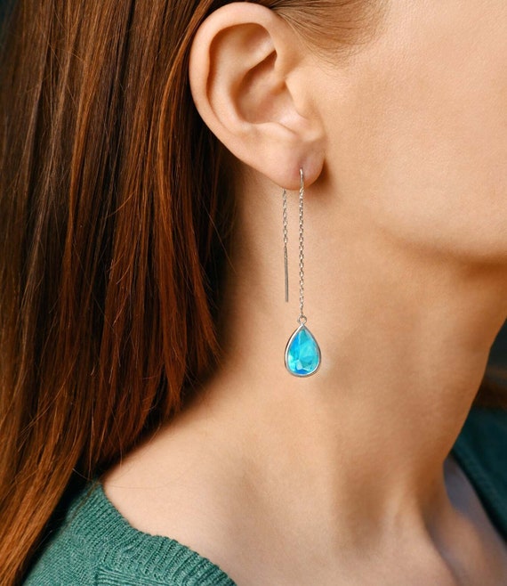 Big blue deals earrings