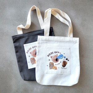 Cute Tote Bag with Pocket, Market Bag, Lover Gifts, Summer Bag, Eco Friendly Shopping Reusable Grocery Bag, Book Bags, Cotton Canvas Tote