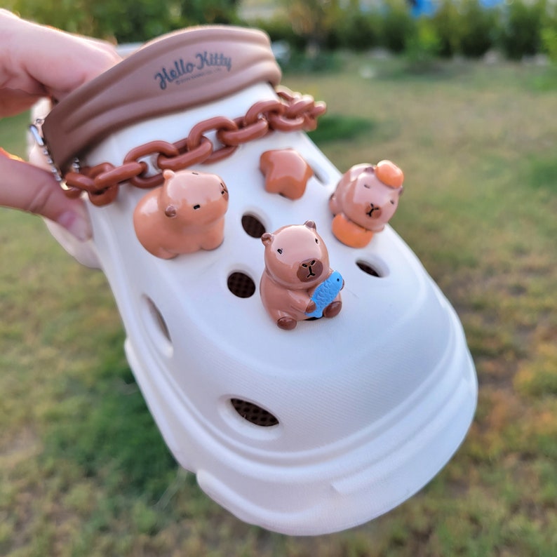 Jibbitz For Crocs Boys 3D Capybara Croc Charms, Shoe Charms, Cute