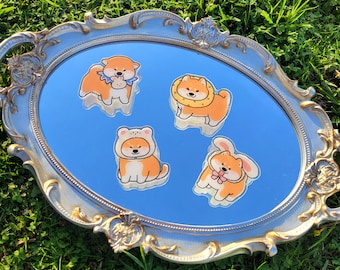 Cute Shiba Dog Phone Grip, Aesthetic Acrylic Phone Holder