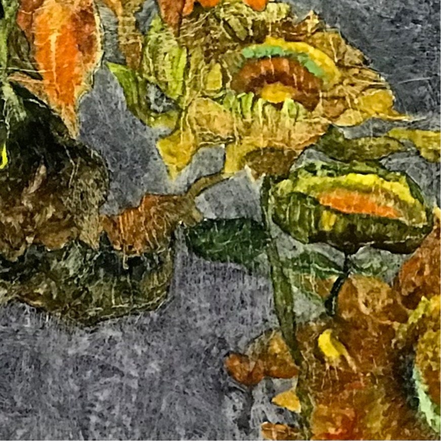 Sunflower,36*48 Inches, Artist Original Oil Painting on