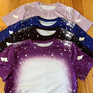Cotton Feel Faux Bleach Sublimation Blank Tshirt