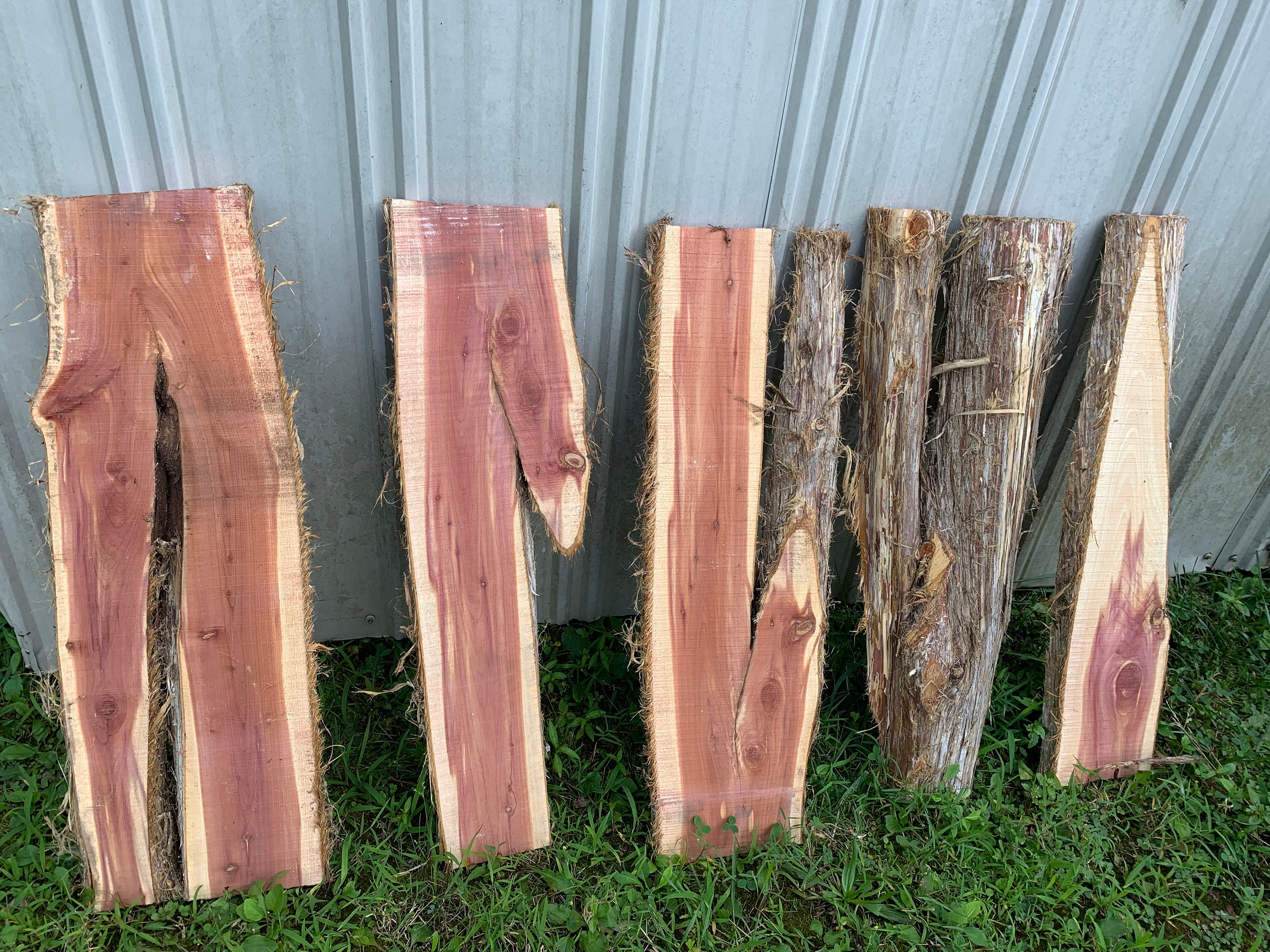 Eastern Red Cedar Slabs/live Edge Cedar/ Cedar Slabs/ Cedar Boards