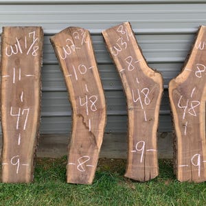 Black walnut slabs/ live edge slabs/ black walnut