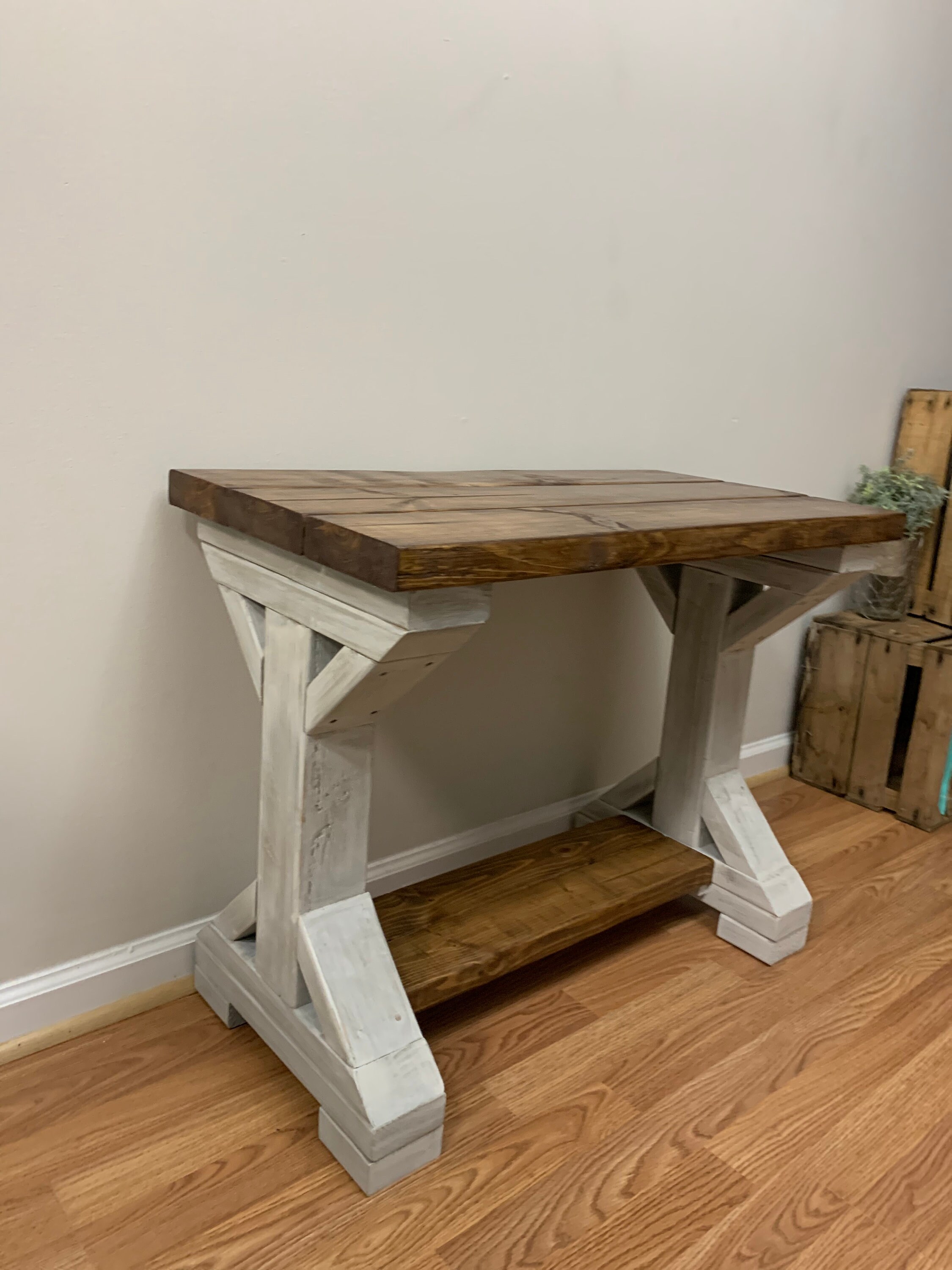 Rustic Farmhouse Accent Table End Table Rustic Table Farmhouse Etsy