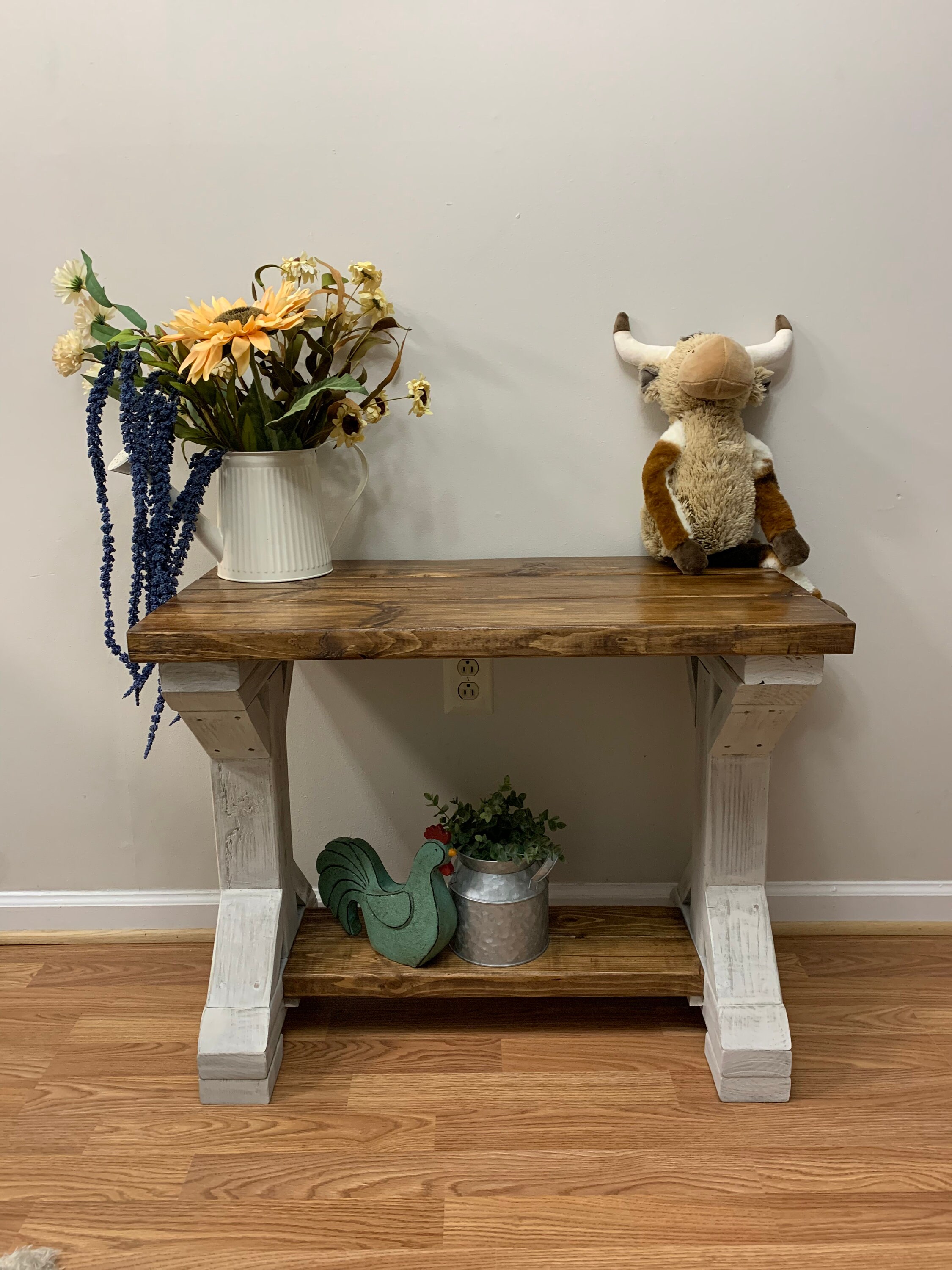 Rustic Farmhouse Accent Table End Table Rustic Table Farmhouse Etsy