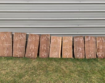 Black walnut slabs/ live edge slabs/ black walnut