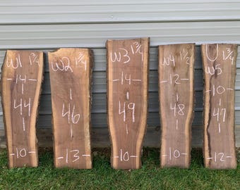 Black walnut slabs/ live edge slabs/ black walnut